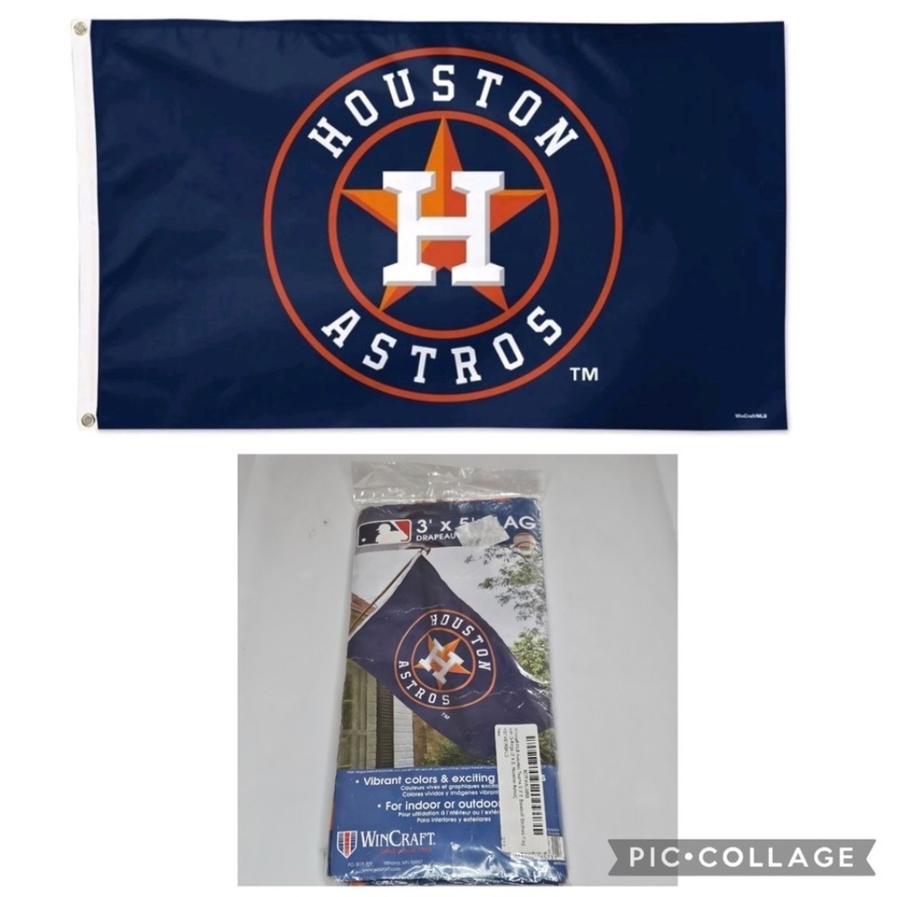New WinCraft MLB Houston Astros 3' x 5' Flag Blue Indoor Outdoor Baseball Texas